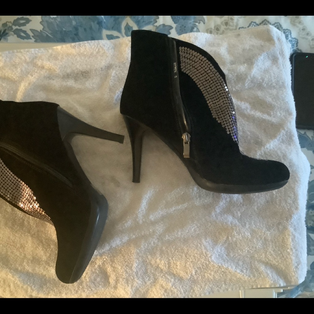 Like we black glitter style ankle boots